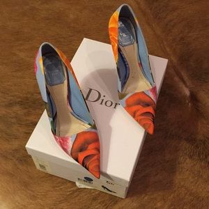 Dior floral pumps